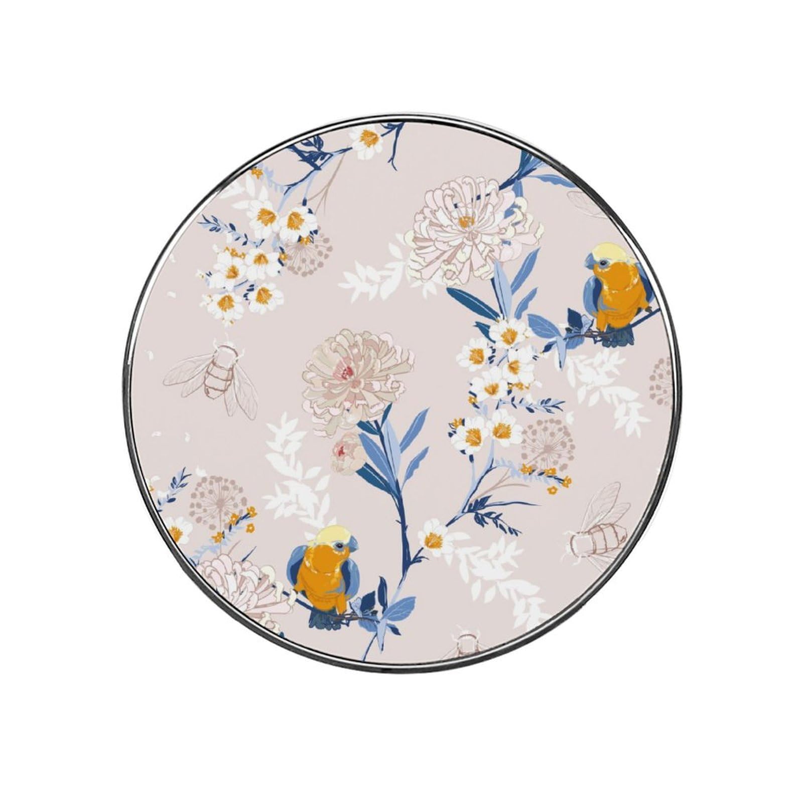 Flowers Birds Alloy Fridge Magnet For Office Cabinet Refrigerator Whiteboard Photo
