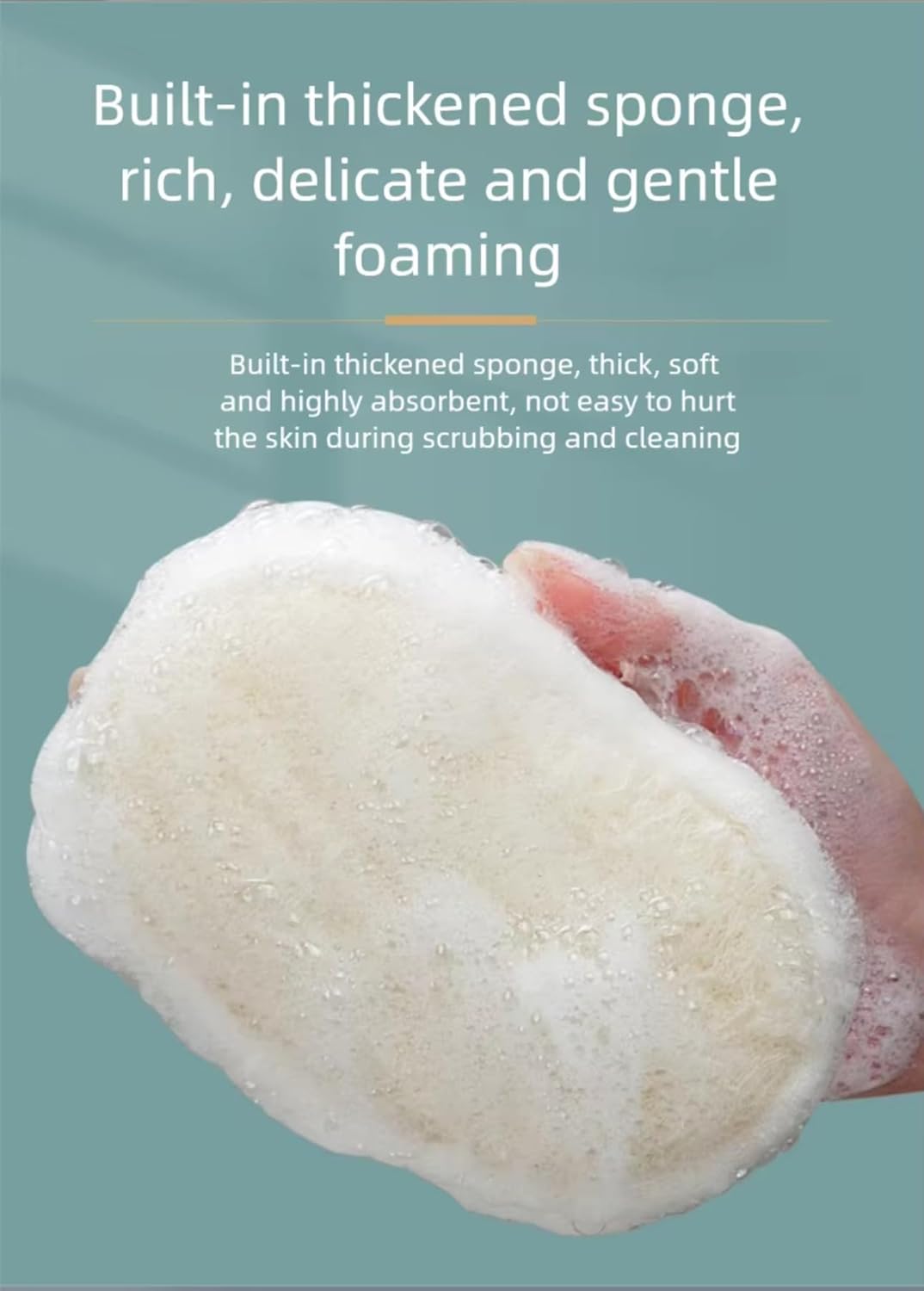 Natural Loofah Sponge – Exfoliating Body & Face Scrubber with Hand Strap, Plant-Based Shower & Bath Loofah Pad, Best Spa-Grade Skin Care for Men, Women & Bikini Area, Eco-Friendly Luffa, 1 Count - Image 5