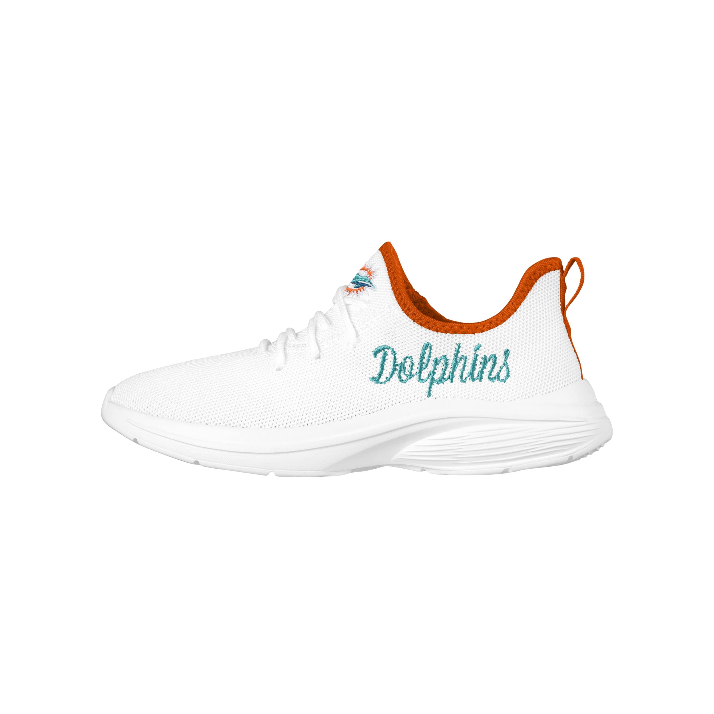 FOCO NFL Womens NFL Team Logo White Athletic Shoes Sneakers