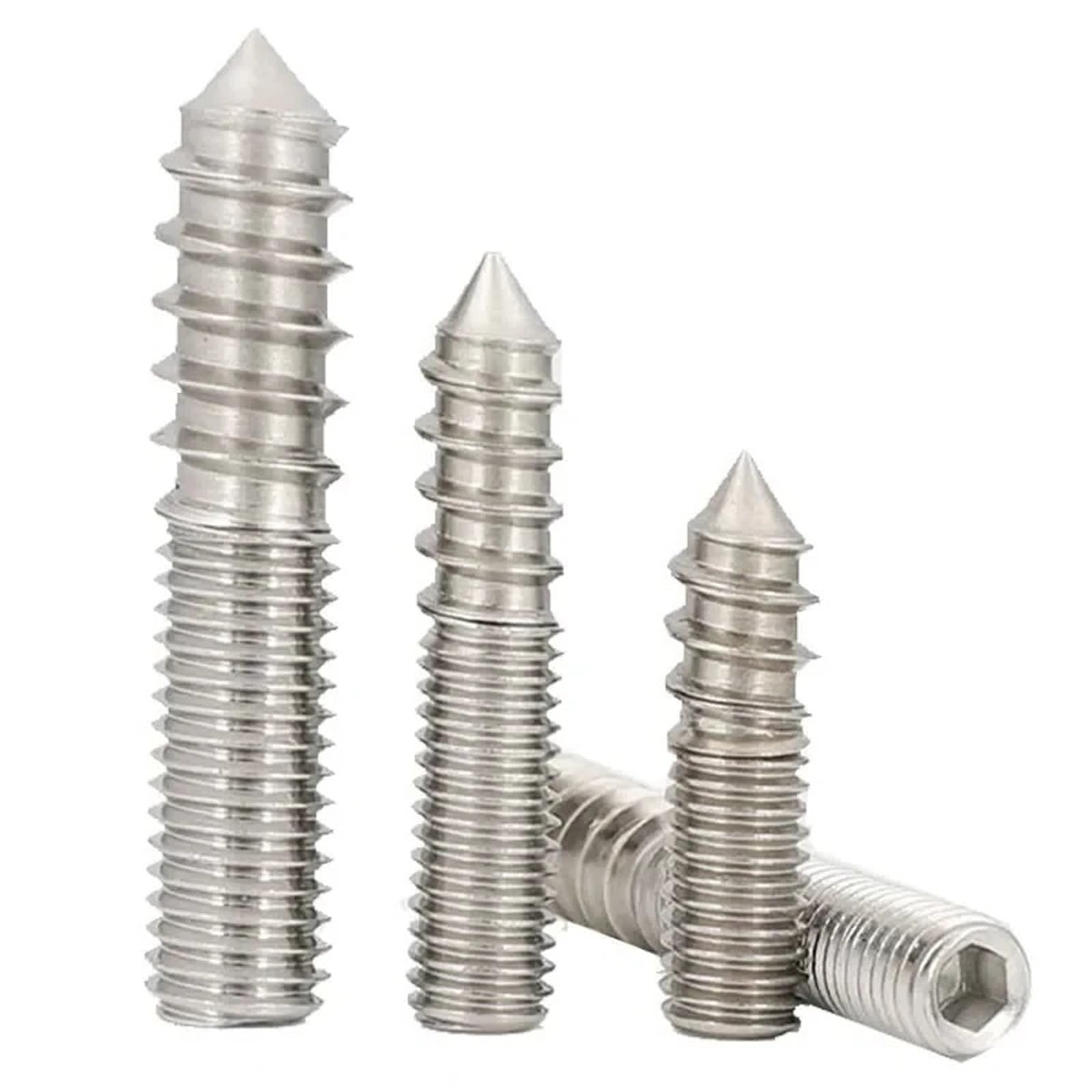 Viti autofilettanti a doppia testa in acciaio inox vite esagonale doppia vite autofilettante finale M4 M5 M6 (30-60 mm) (M6 x 50 mm)