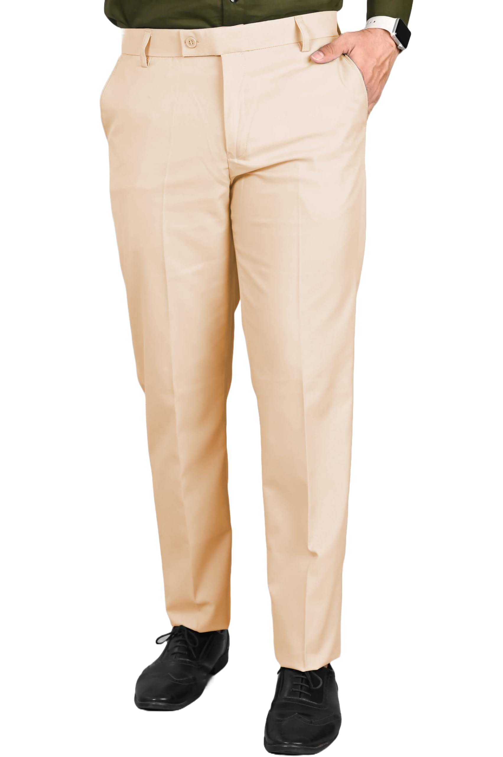 streetvibes Formal Pants for Man – Regular Fit, Mid Rise, Wrinkle-Free Trousers for Men, Superior Comfort for All Day Wear-picture-25