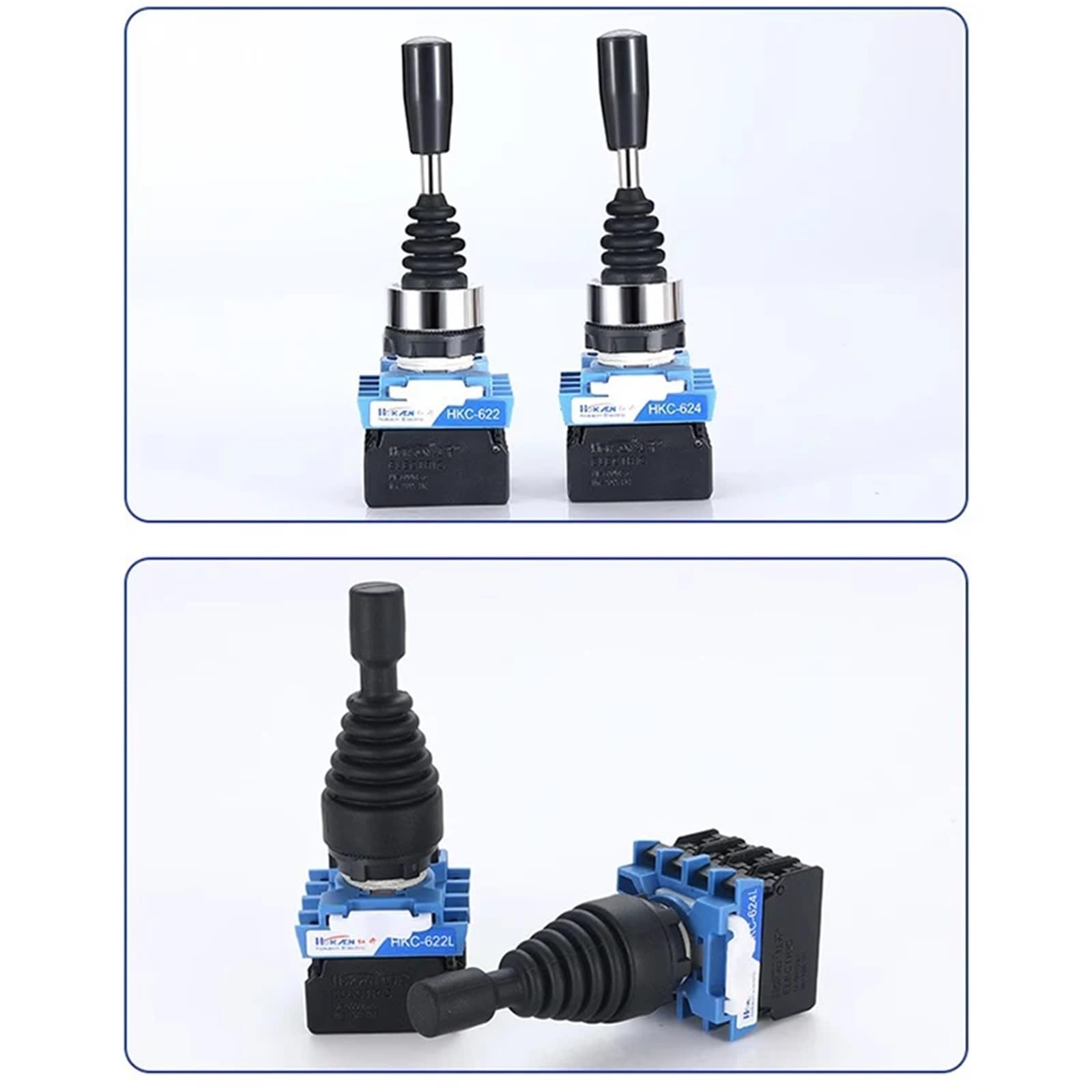 1 x 22 mm Monolever-Kipp-Joystick-Wippschalter, Kreuzschalter, 2 4-Wege-Reset, Momentary HKC-622 624 612 624L (HKC-614)