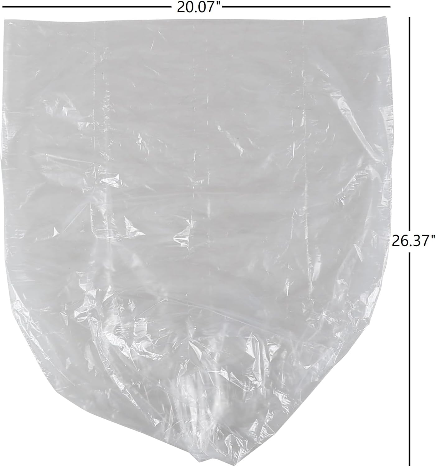 6 Gallon Clear Garbage Bags, Trash Bin Liners, 150 Counts, 6 Rolls image 2