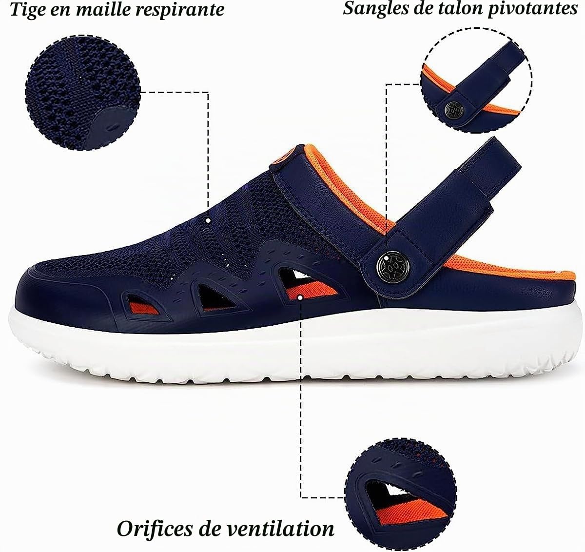 Eagsouni Sabots Mules Femmes Chaussures de Jardin Été | Respirant,Antidérapantes,Confortables,Légeres,orthopédiques,Sandales,clogs,plage Piscine