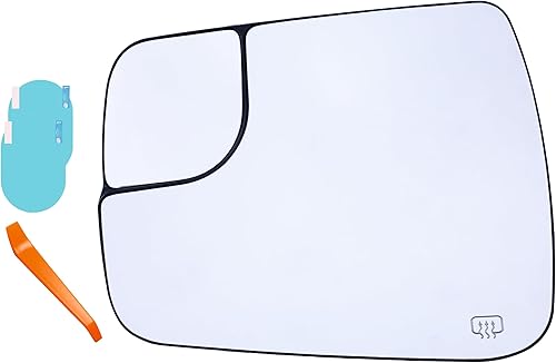 Reemplazo de cristal del espejo lateral del conductor para RAM 1500 2019-2024, calentado sin BSD sin atenuación automática 68402037AA, 68402093AA