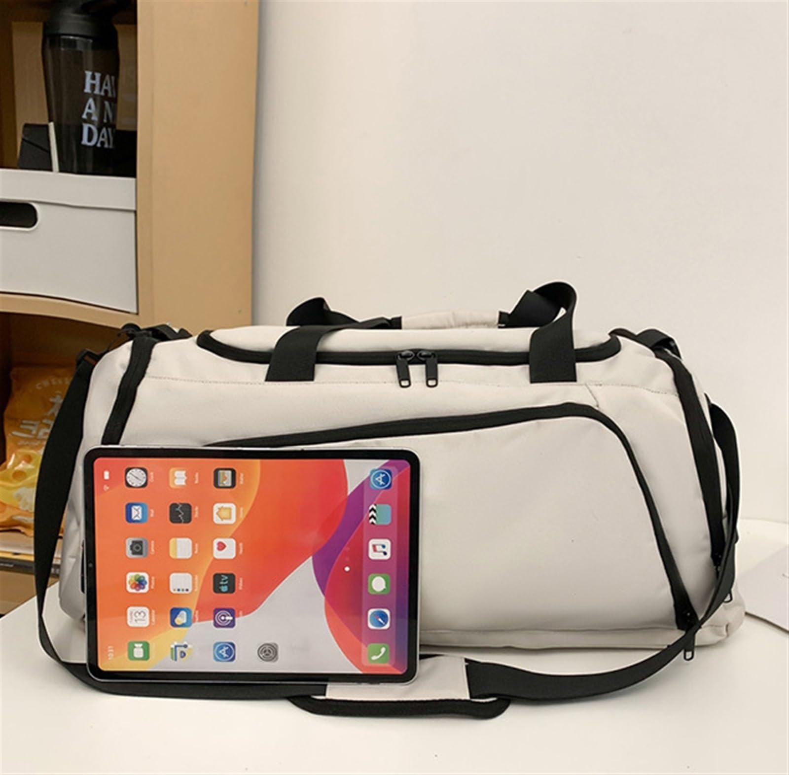 Borsone Da Viaggio Pieghevole 30L - Bagaglio A Mano Per Cabina, Sport E Weekend - Foto 7