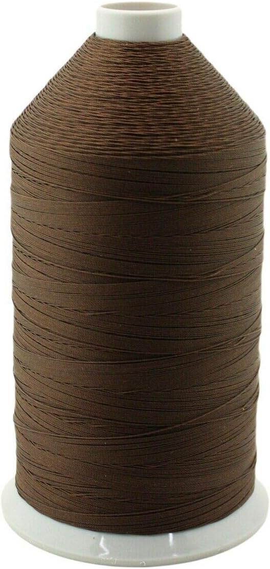 Dark Brown Bonded Nylon Upholstery Thread Size 138, Tex 135, 16 Oz. 3000 Yards