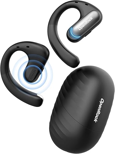 Auriculares inalámbricos Bluetooth 5.2, 46 horas de reproducción con estuche de carga, graves extra profundos, IPX5 resistente al agua, para
