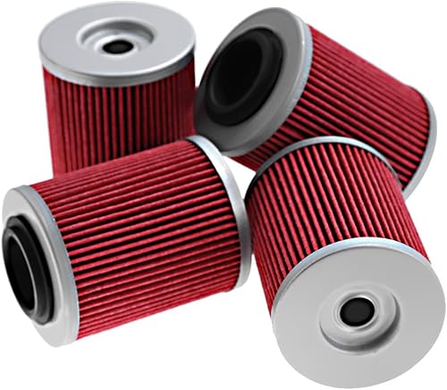 4 filtros de aceite 420256188 711256188 KN152 HF152 repuesto para Can-Am Outlander 330 400 450 500 570 650 800 850 1000