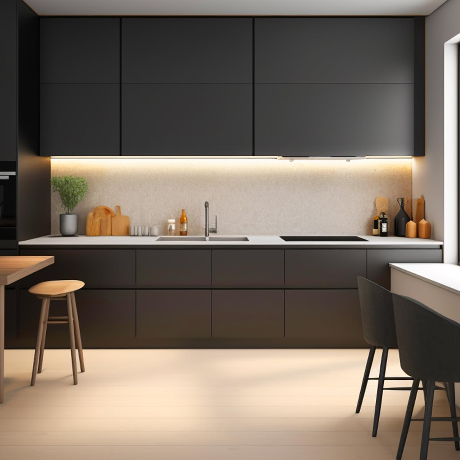 ShineBurky Striscia LED COB 5V USB, Bianco Caldo 3000K 2 Metri 640LED CRI93+ Dimmerabili Strisce Luci LED Flessibile per Retroilluminazione TV, Cucina, Camera da Letto, Fai da Te