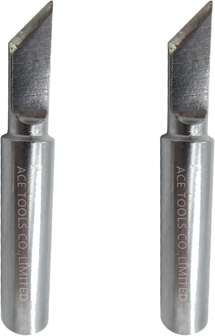T18-K Knife 0.196" / 5mm Soldering Tip for FX-888 FX-888D FX-8801 FX-600 Baku 878-L2 FX888 FX888D FX8801 FX600 ACE Brand Solder Iron Tips (5)
