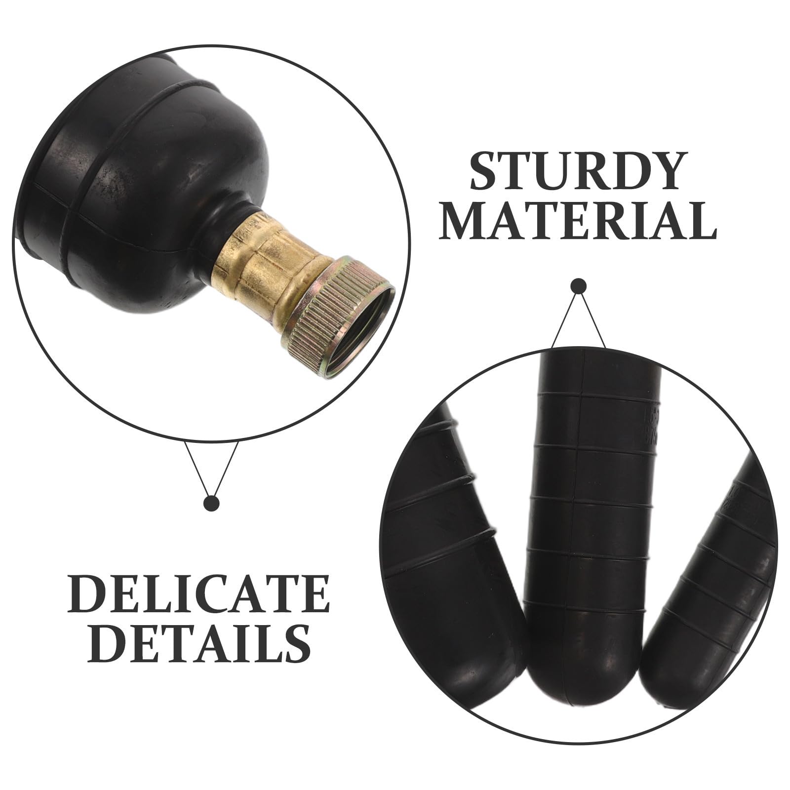 TOYANDONA 3 Piezas Kit de Vejiga de Drenaje Negro de Goma para Limpieza y Desatasco Potente de Tuberías Principales y Duchas Fácil para Uso Doméstico