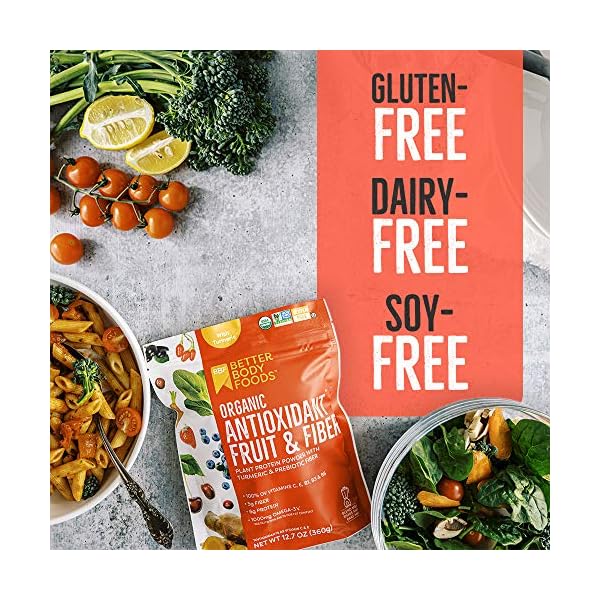 BetterBody Foods Organic Antioxidant Fruit and Fiber Superfood Blend, 12.7 Ounce, Powder