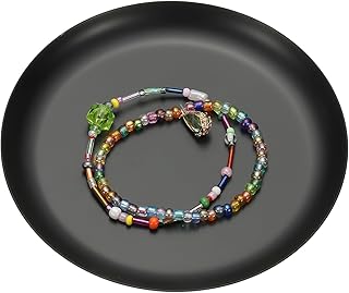 sourcing map Bandejas redondas para servir, plato decorativo de acero inoxidable de 4.9 pulgadas, bandeja de tocador pequeña para baño, aromaterapia, vela y bebida, color negro
