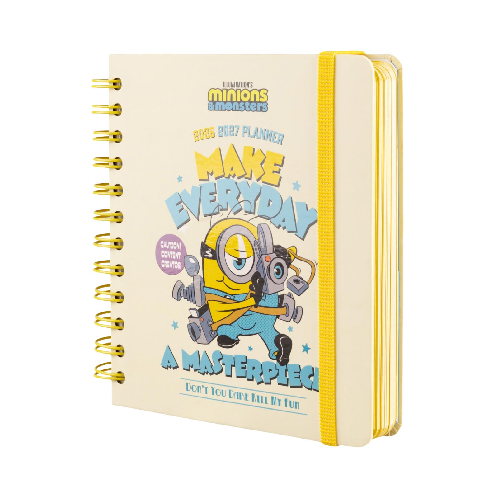 Grupo Erik Academic Diary 2026-2027 Page a Day - Minion Gifts | Back to School Planner 2026-2027, Mid Year Diary 2026 2027 Day per Page | Minions Gifts