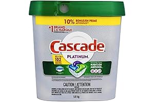 Cascade Platinum ActionPacs Dishwasher Detergent with Dawn, 92-Count