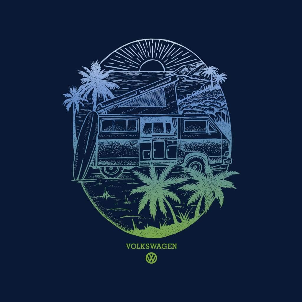 Vista 2 de Volkswagen Coastline Sunset Men's T-Shirt