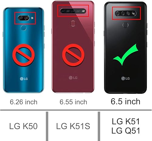 Miniatura 2 de Osophter Funda para LG K51, LG Reflect Funda transparente con flores para niñas y mujeres, esquinas reforzadas transparentes de poliuretano
