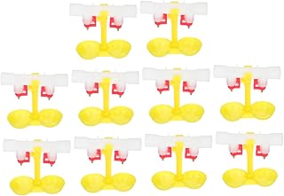 TEHAUX 10pcs Automatic Chicken Waterer Ball Nipples Poultry Hanging Drinking Cups for Quail Ducks Pigeons Sealed Water Feeder Tool