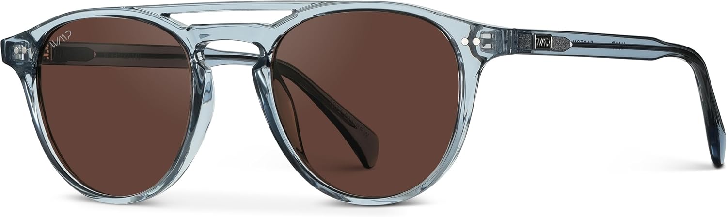 WearMe Pro - Urban Men's Square Sunglasses – Narrow Fit: Double Bridge Design, Modern Round Frames & Polarized Lenses - Image 7