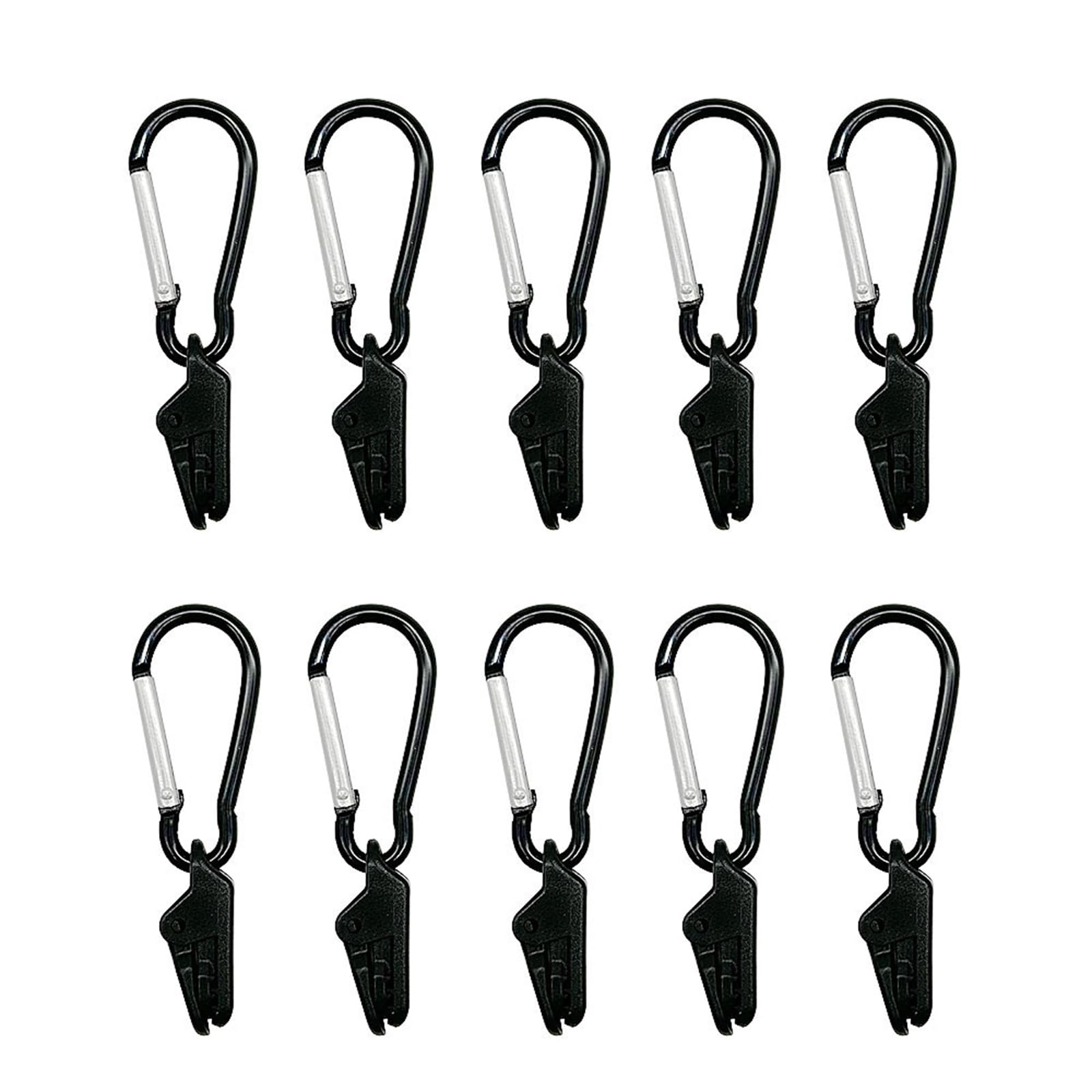 DIEKE Camping Tent Tarp Awning Clamp Carabiner Clip Tent Clamp Hangers Camping Tent Tighten Lock Grip Clamp for Garden Outdoor