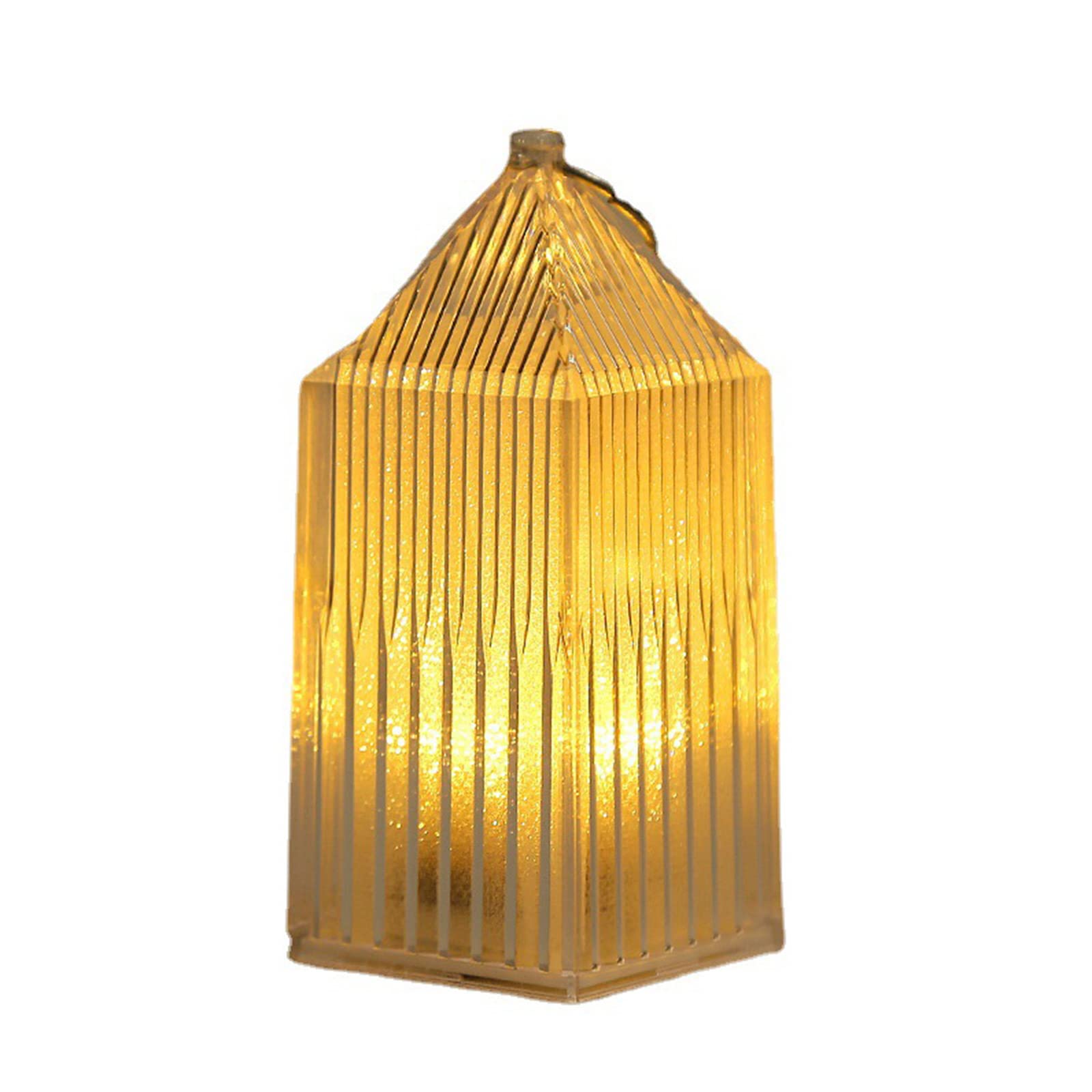 Elnwnnkc Decorative with Led Flickering Flameless Crystal for Outside Indoor Table Holiday Party Light