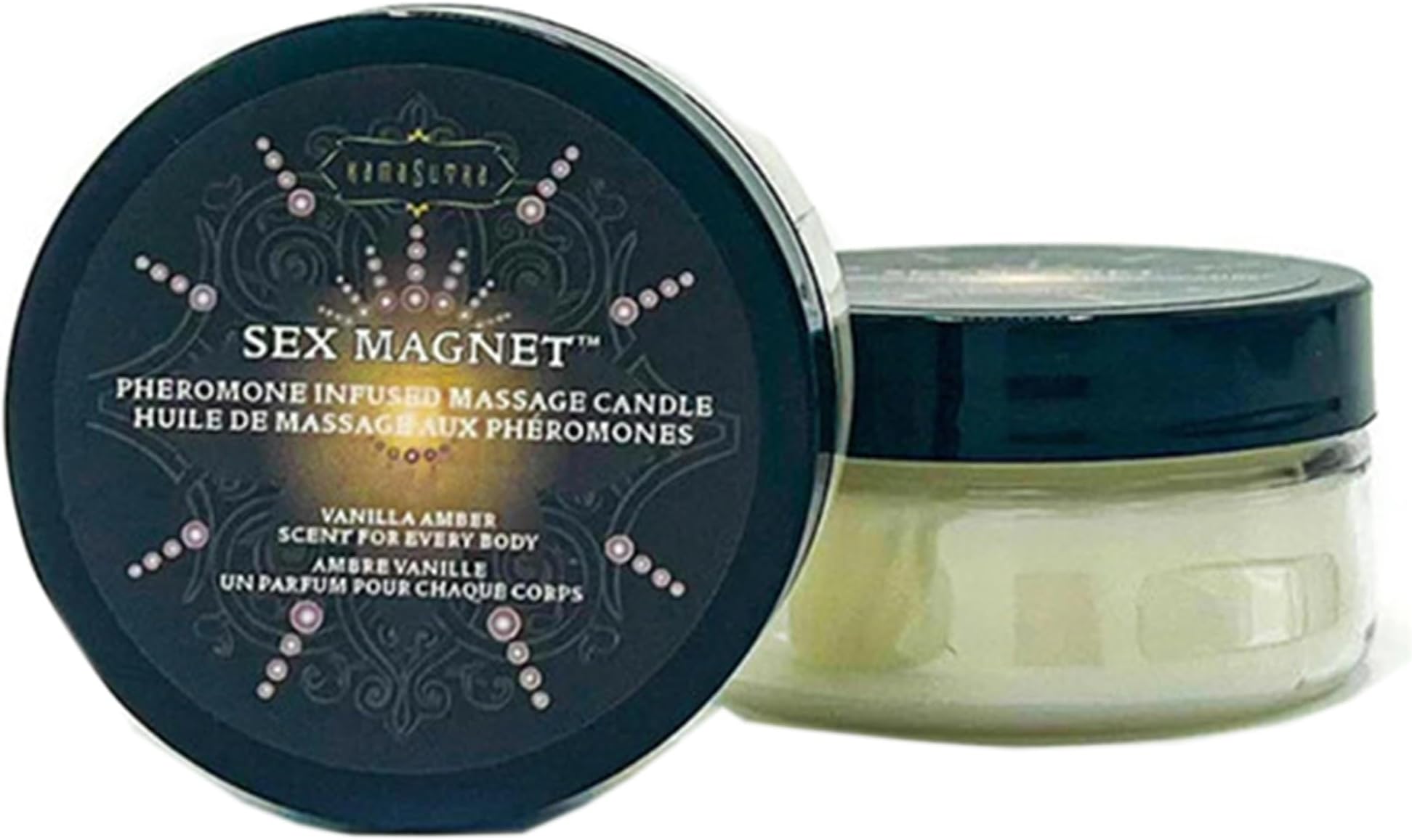 Kama Sutra Sex Magnet Pheromone Massage Candle 1.7 oz Vanilla Amber