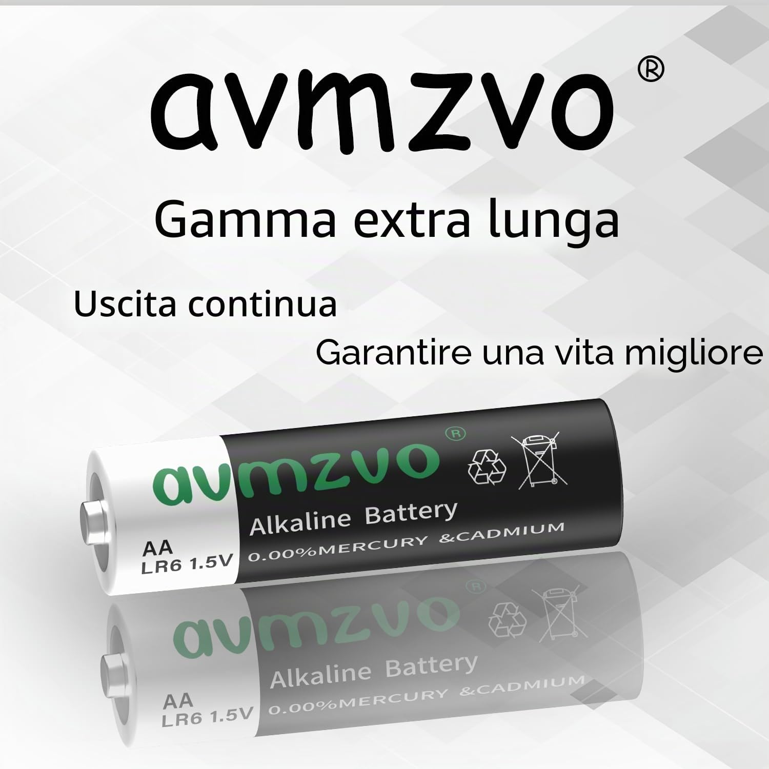 Batterie AA 200 pezzi, LR6 1,5 V Alcaline, potenza duratura, potente, può essere utilizzato per giocattoli, sveglie e altri dispositivi elettronici【10 anni di garanzia】