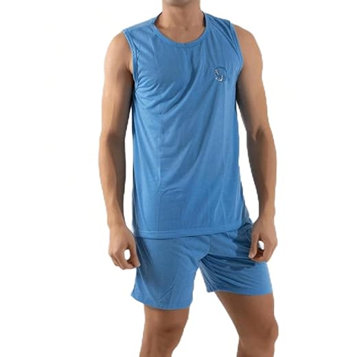 Pijama Regata Masculino Adulto Curto Verão