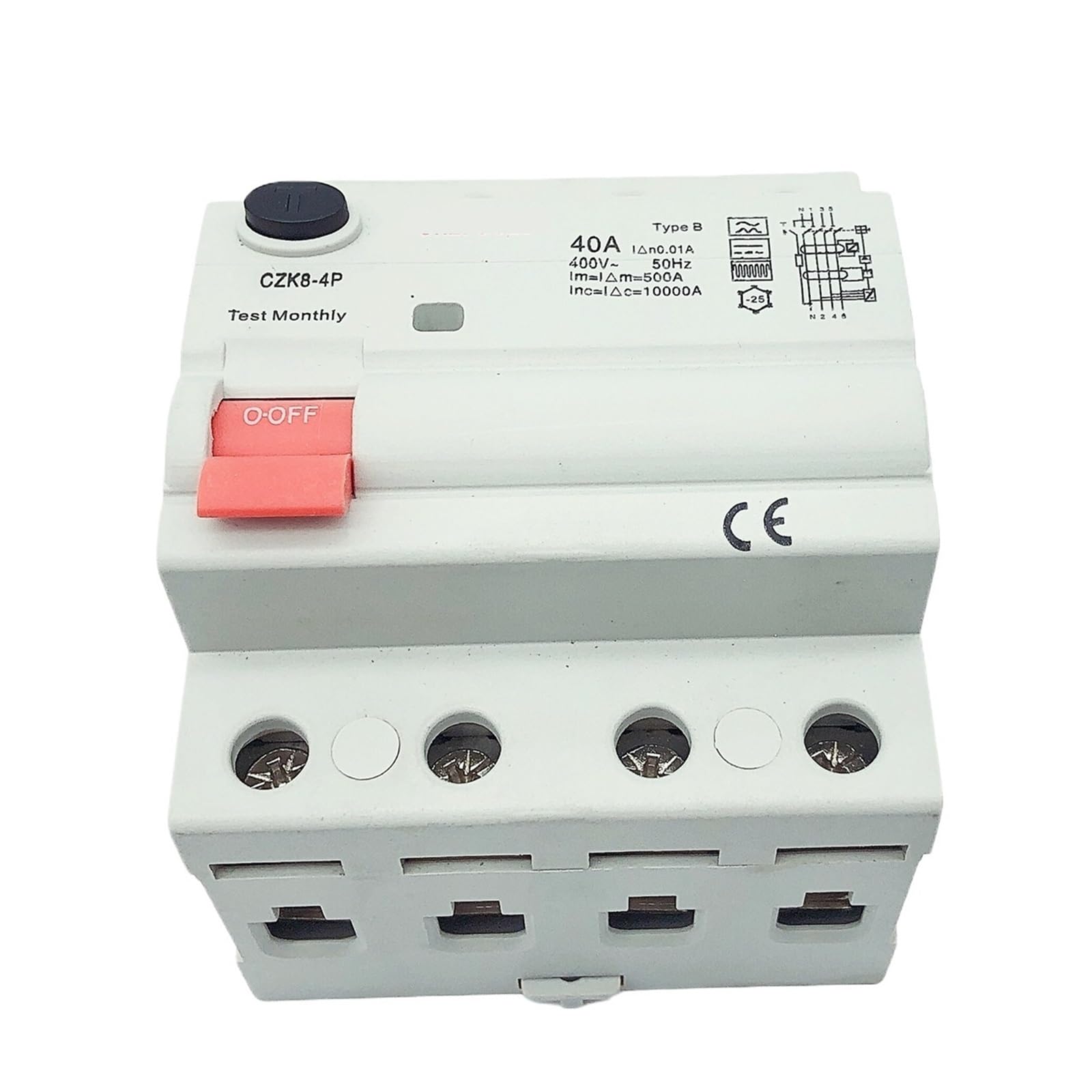 Disjoncteur de fuite Type B 63A 30mA pour protection DC et AC - 4