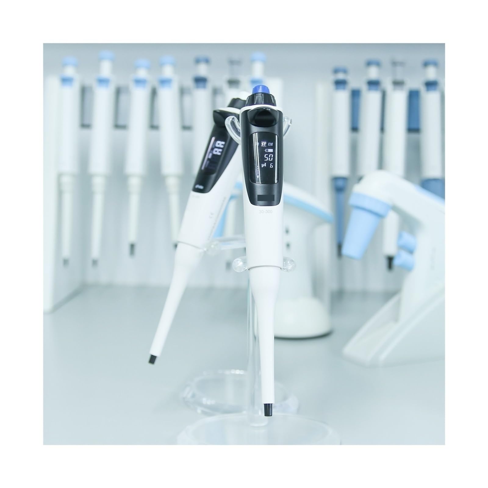 Pipette, Elektronische Pipette 0,5:1000ul Hochpräzise Einkanalpipette Mikroelektrisch einstellbare Laborpipette(DPette plus 0.5-10ul)