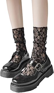 [Ekieta] 靴下 レディース 夏用 レースソックス 可愛い 透明なレース ロリータ 蒸れない 通気性 刺繍 上質な カジュアル靴下 春夏 薄手