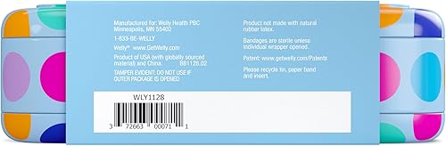 Miniatura 7 de Welly Kit de primeros auxilios - Vendajes adhesivos en tela flexible e impermeable, ungüentos de uso individual (antibiótico triple, toallitas