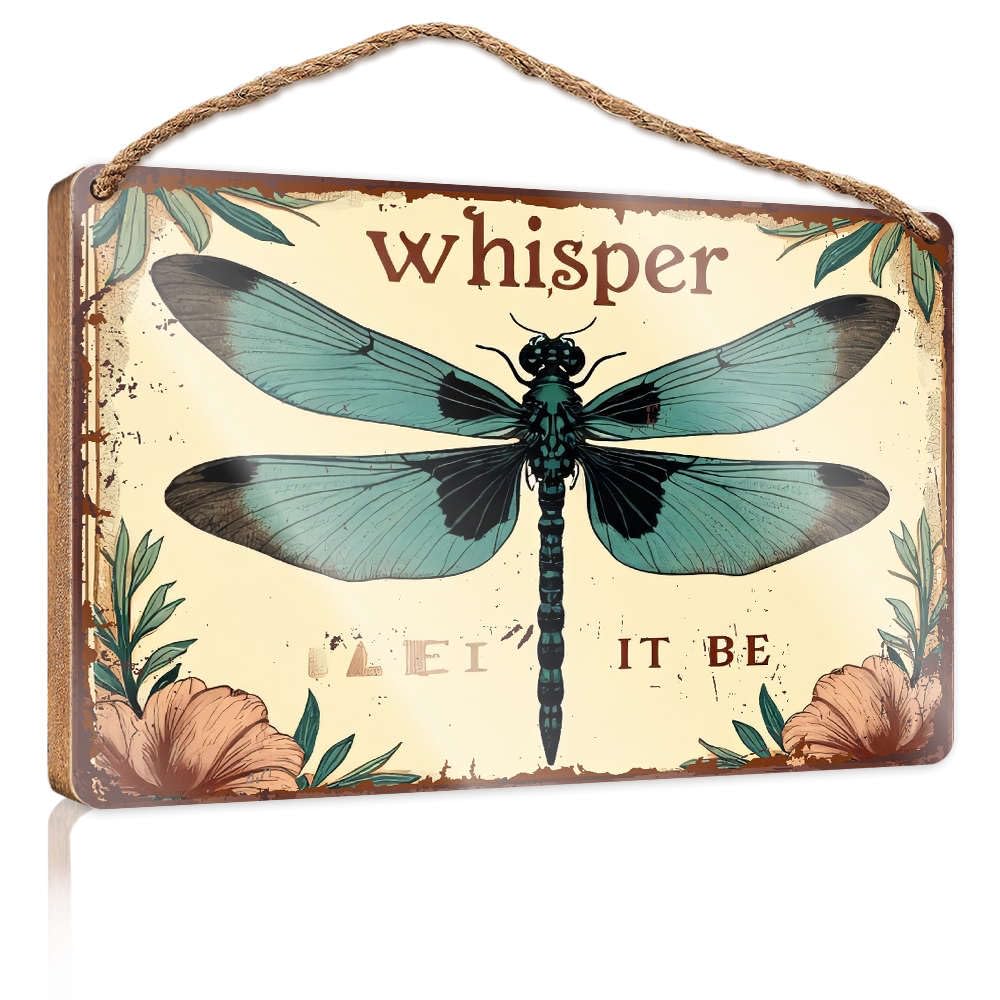 Bathroom Hanging Decor Whisper, Let It Be. Camper Decor Fall Porch Decor(23X35CM)