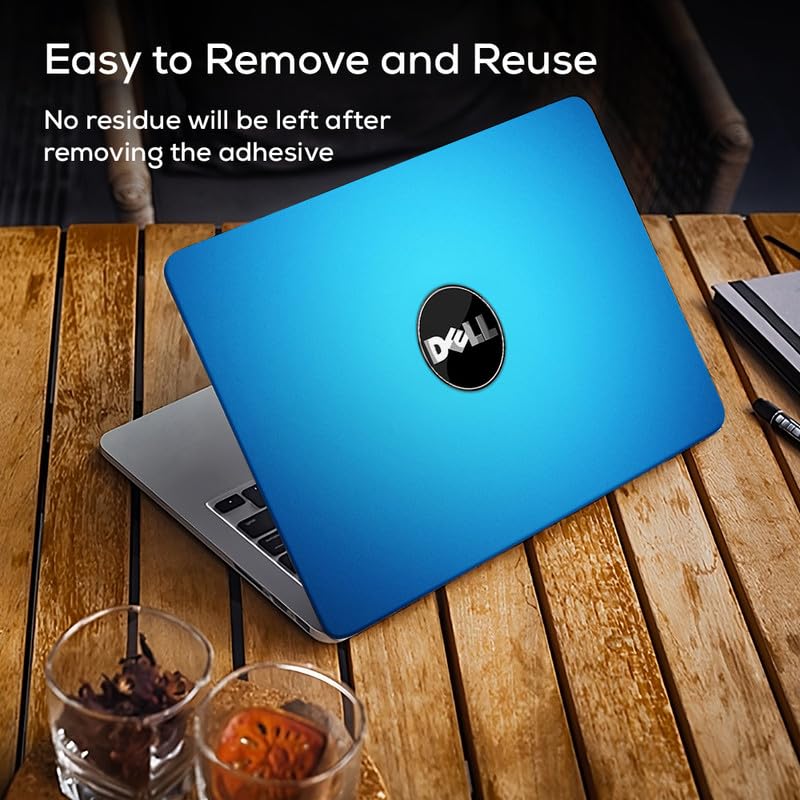 Image of Galaxsia DL748 Top+Wrist Pad Vinyl Laptop Skin /Sticker /Cover for 17 to 17.3 Inches Laptops Laminated-Removable-HD Quality Compatible for Dell (16.5x11 Inches)