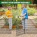 18 Panels No Dig Decorative Fence with Gate, 33 in(H) X 40.5 ft(L) Tall Garden Fence Animal Barrier, Rustproof Metal Wire Edging Border, Temporary Dog Fencing for Outdoor, Yard, Patio