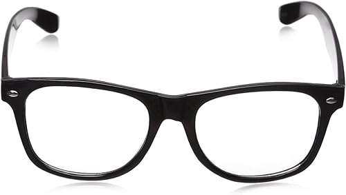 Miniatura 2 de Marco negro para anteojos de sol con lente transparente estilo vintage años 80