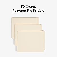 Vista 2 de Smead Shelf-Master - Carpeta de archivos de cierre con pestaña final pesada, pestaña de corte recto reforzada Shelf-Master, 2 sujetadores