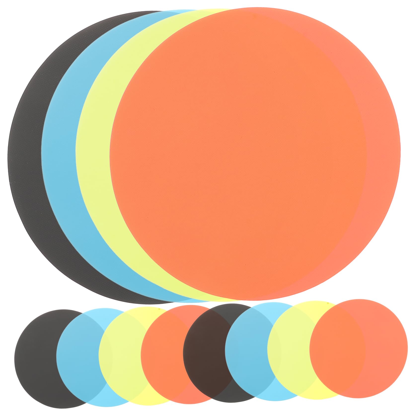 OUNONA Silicone Jar Opener Coasters 12-Pack Heat Insulation Pad Non-Slip Bottle Grip Opener for Weak Hands Gripper