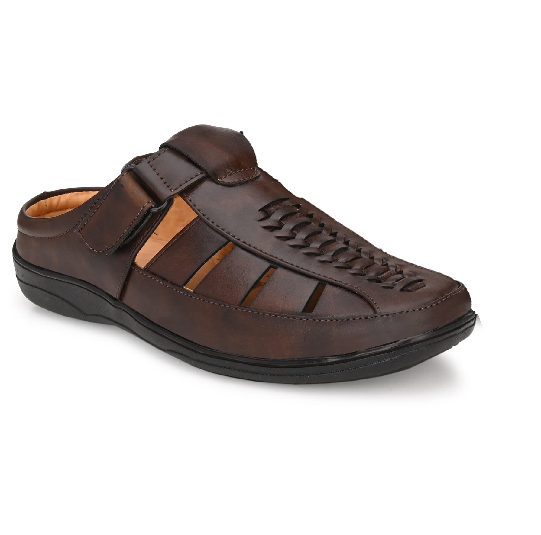 Toro Blu Brown Synthetic Leather Mules for Men - 08 UK (B08T1JVRVS) Amazon Price History, Amazon Price Tracker