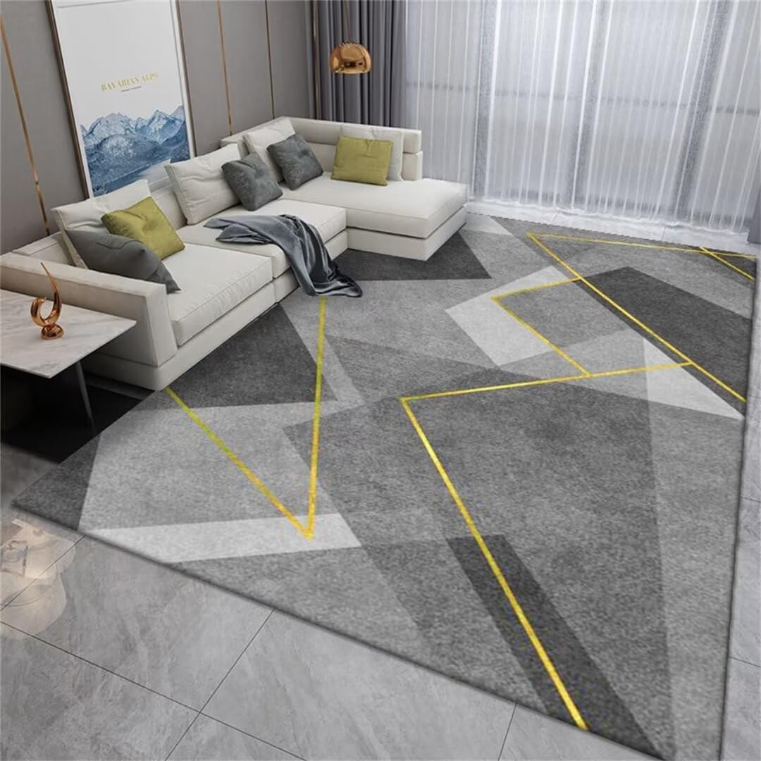 Tapis de zone gris 70x140cm pour décoration cuisine et salon chaleureux