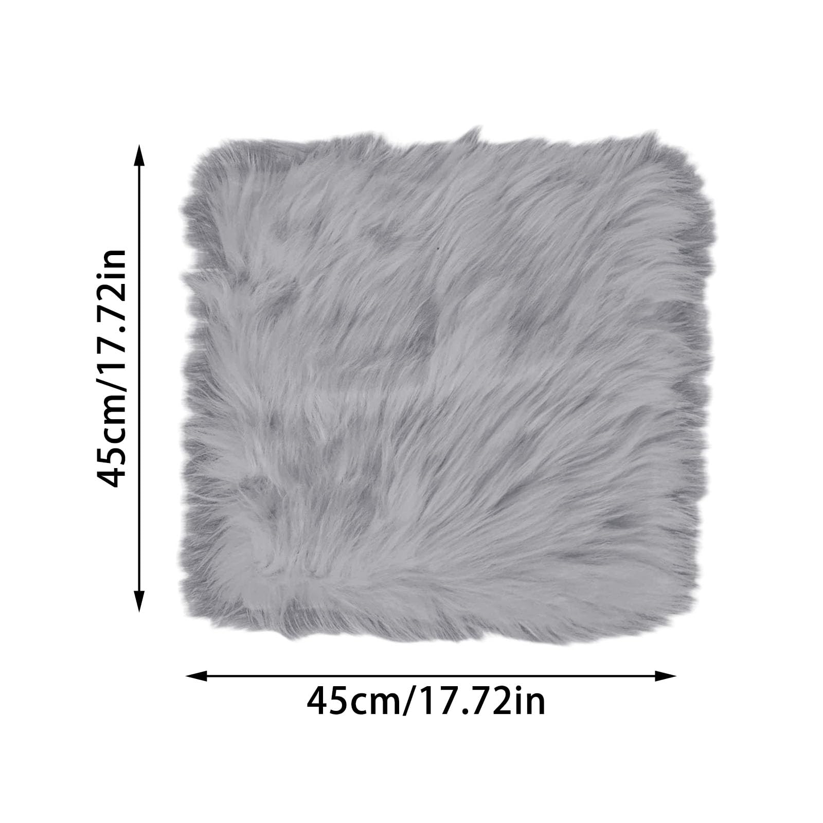 Cuscini quadrati in peluche, confezione da 4, antiscivolo, lavabili, 40 x 40 cm, 45 x 45 cm, 50 x 50 cm, comodi cuscini per sedie per cucina, soggiorno, ufficio, sala conferenze e giardino