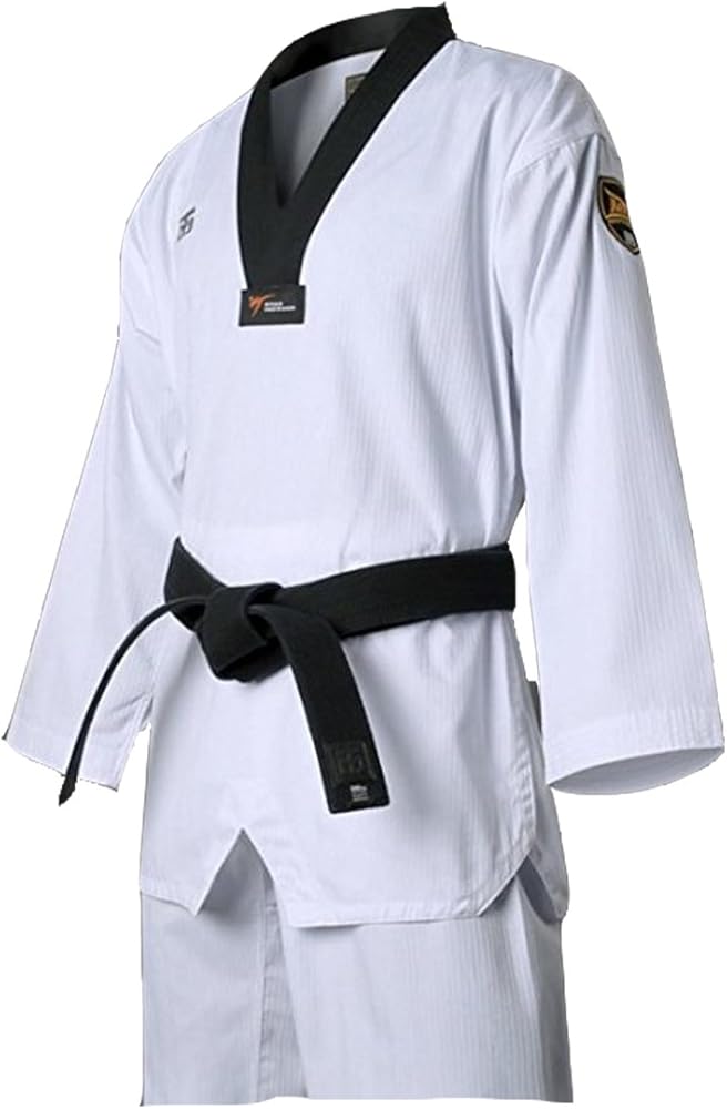 Amazon.com: MOOTO MTX S2 Taekwondo Uniform Basic Black V-Neck WTF
