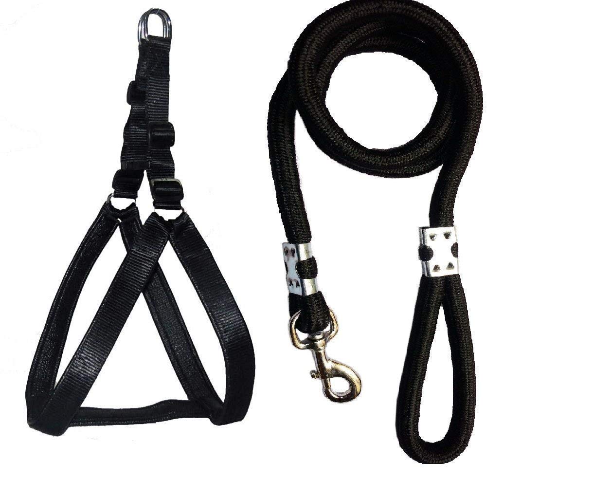 PSK PET MART Dog Harness & Rope for Pets, Adjustable Padded Body Belt (Black, Small) (B09TFJBNKD) Amazon Price History, Amazon Price Tracker