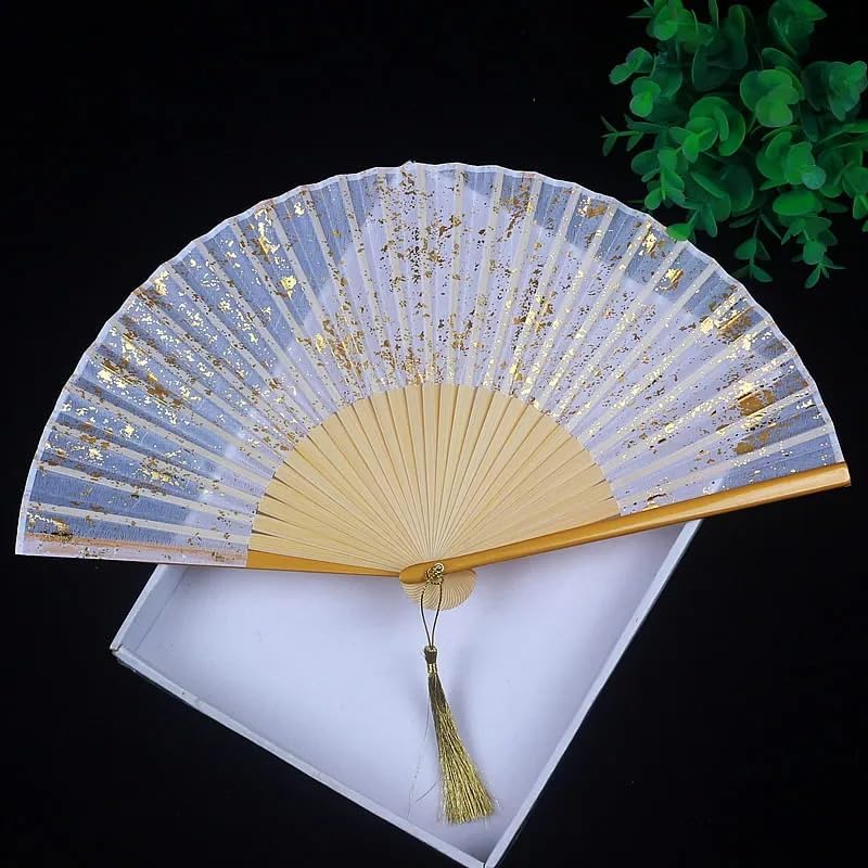 Folding Fan Chinese Hand Fan Hanfu Cheongsam A2 20cm M