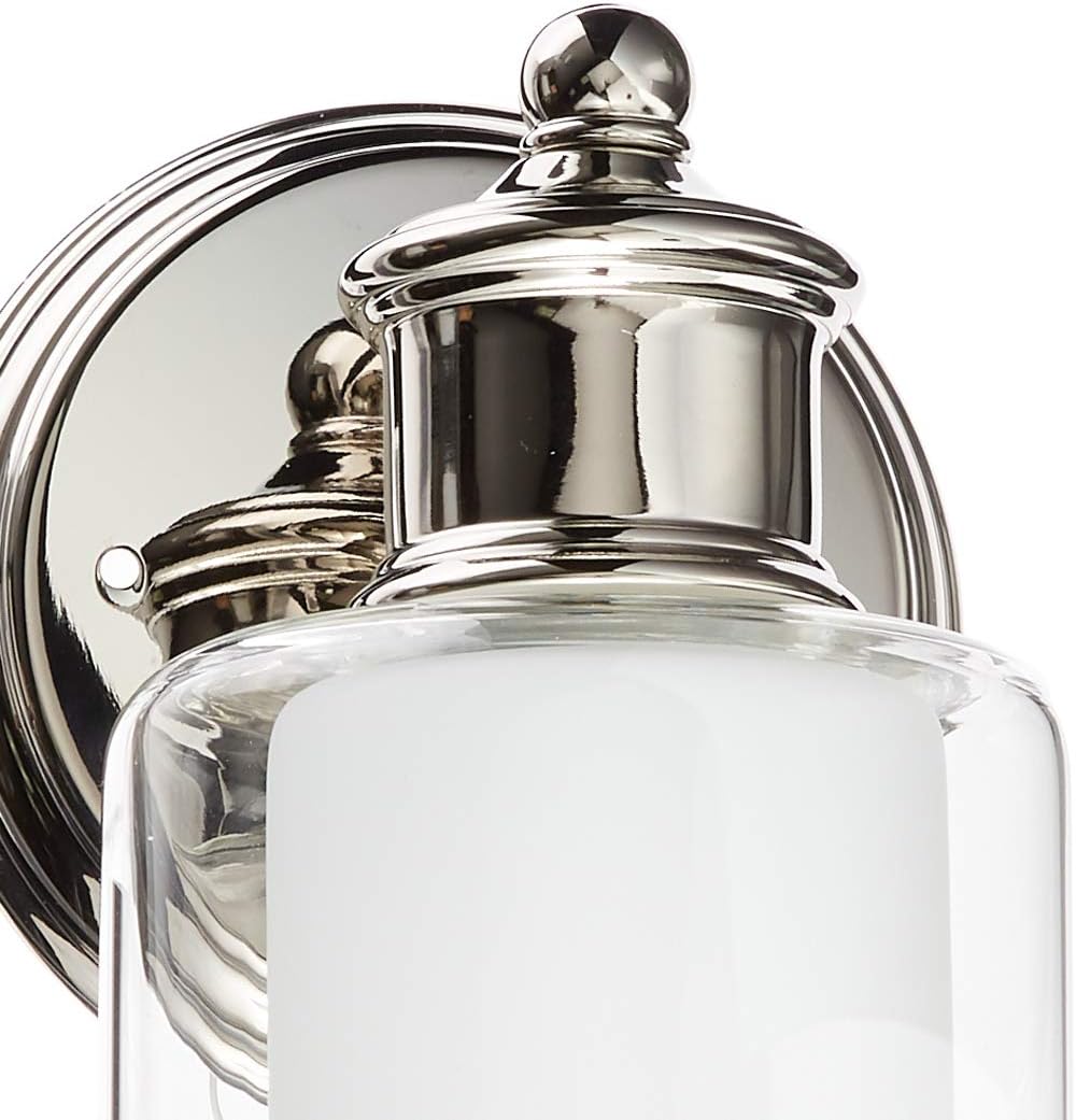 Livex Lighting 40211-35 Middlebush Polished Nickel 1 Light Wall Sconce
