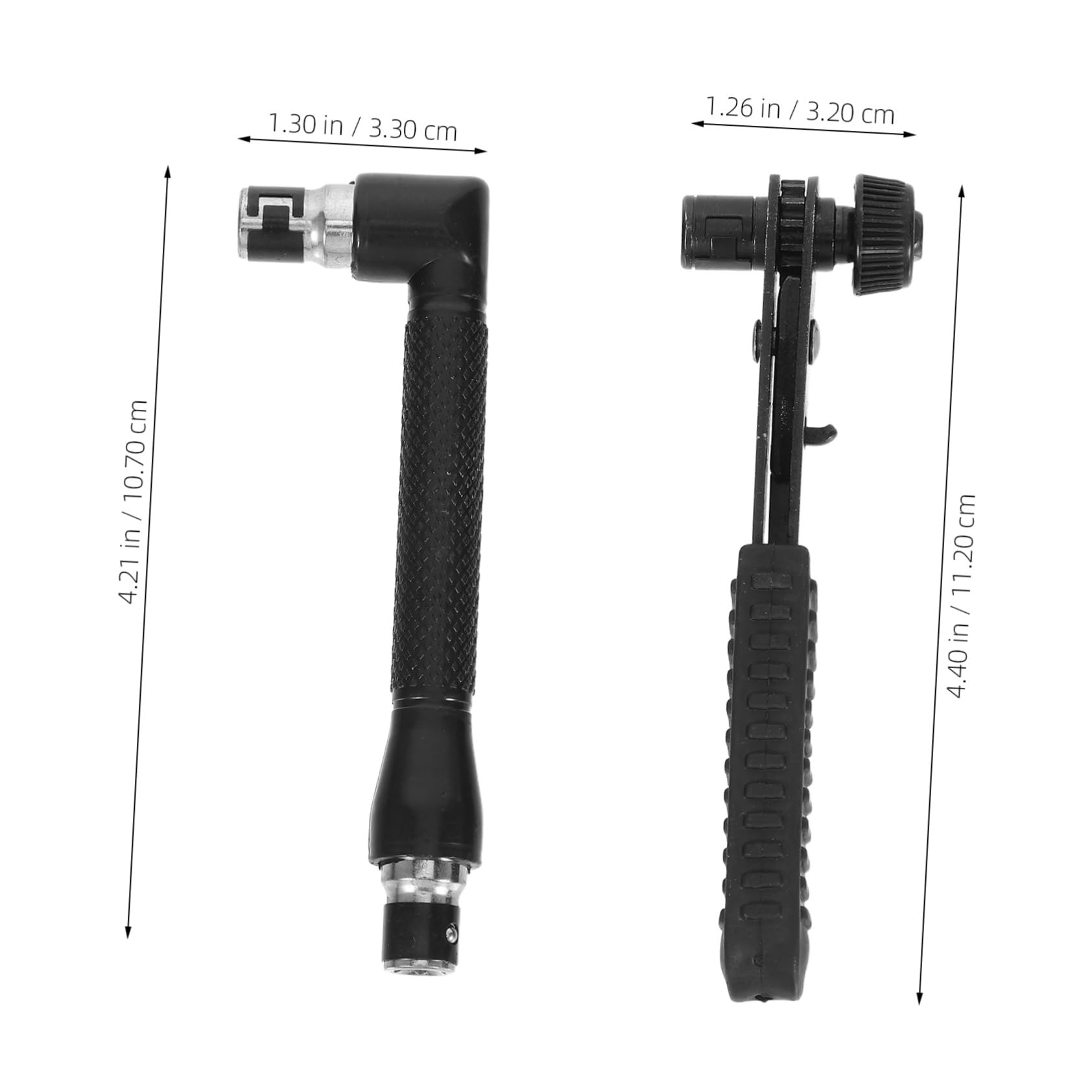 PRETYZOOM Steel Abs Mini Wrench Set Ratcheting L-handle Socket Wrenches for Easy Mechanical Work