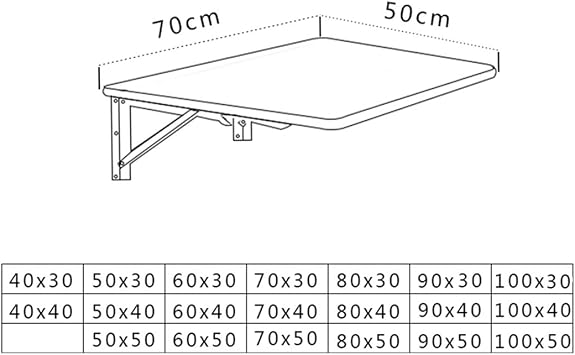 Wall Mounted Table fold,Collapsible Wood Space Saver fold Out Convertible Desk Workbench Multi-Function Computer Writing Dining Home Office