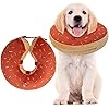 Bingpet dog inflatable cone collar soft cone collar for dogs cats washable protective recovery collar for large medium small dogs adjustable pet recovery cone after surgery  urban country home decor