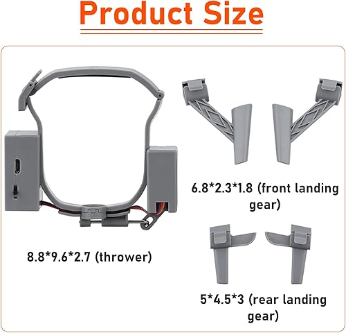 Miniatura 6 de Drone Airdrop System for DJI Air 3 Accessories, PayloadDeliveryTransport Drop Release Device Kit with Landing Gear Release Drop Fishing Line,